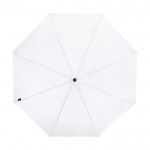 Handmatige opvouwbare paraplu van polyester Ø96 kleur wit tweede weergave voorkant