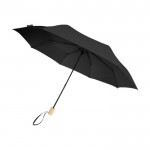 Handmatige opvouwbare paraplu van polyester Ø96 kleur zwart