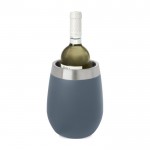 Rvs wijnkoeler als relatiegeschenk kleur grijsachtig blauw