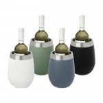 Rvs wijnkoeler als relatiegeschenk kleur grijsachtig blauw tweede weergave meerdere kleuren