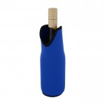 Rekbare isolatiehoes voor wijnflessen kleur koningsblauw