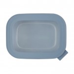 Extra grote rechthoekige lunchbox kleur lichtblauw derde weergave