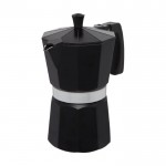 Italiaans koffiezetapparaat met klassiek design kleur zwart