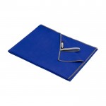 Ultralichte polyester en nylon sporthanddoek 200 g/m2 kleur koningsblauw tweede weergave