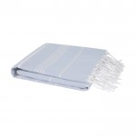 Lichte en absorberende katoenen handdoek 150 g/m² kleur lichtblauw