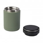 Roestvrijstalen thermoslunchbox met handvat 500 ml kleur miliair groen tweede weergave