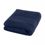 Katoenen handdoek 450 g/m2 kleur marineblauw