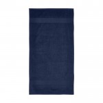 50x100 cm katoenen handdoek 450 g/m2 kleur marineblauw tweede weergave voorkant