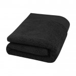 Zachte en dikke handdoek van 550 g/m2 katoen kleur zwart