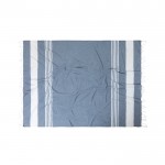 Grote gepersonaliseerde handdoek van katoen kleur marineblauw tweede weergave