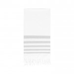 Tweekleurige omslag handdoek van katoen kleur grijs