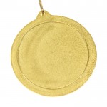 Metalen medaille met lint kleur goud tweede weergave