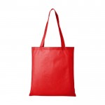 Goedkope non-woven tas voor evenementen kleur rood weergave voorkant