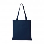 Goedkope non-woven tas voor evenementen kleur marineblauw tweede weergave voorkant