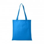 Goedkope non-woven tas voor evenementen kleur blauw tweede weergave voorkant