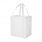 Non-woven boodschappentas met logo kleur wit