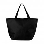 Mooie, non-woven tas met logo kleur zwart weergave voorkant