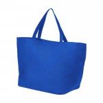 Mooie, non-woven tas met logo kleur koningsblauw gedetailleerde weergave 1