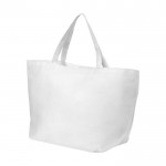 Mooie, non-woven tas met logo kleur wit