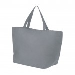 Mooie, non-woven tas met logo kleur grijs