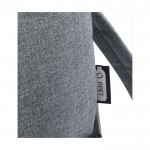 Thermische rugzak met logo voor excursies kleur grijs weergave details 1