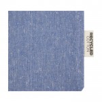 Tasje van GRS-katoen met trekkoordsluiting, 150 g/m² kleur blauw weergave detail 1