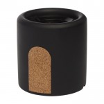 Bedrukte speakers van kalksteen en kurk kleur zwart tweede weergave