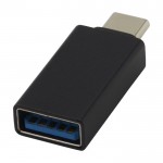 Bedrukte USB-C-adapter met 3.0 kleur zwart tweede weergave