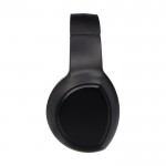 Premium geluid gaming koptelefoon met kabel en microfoon kleur zwart weergave zijkant