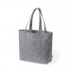 Rpet-vilten tas met logo kleur grijs eerste weergave