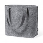 Rpet-vilten tas met logo kleur grijs tweede weergave