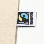 Katoenen fairtrade shopper met logo kleur naturel tweede weergave
