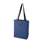 Veelzijdige tas van gerecycled GRS-katoen met 15” laptopvak kleur marineblauw