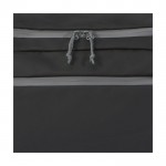 Gerecyclede waterbestendige sportrugzak met diverse vakken kleur zwart weergave detail 1