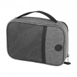RPET-tas met karabijnhaak, voor elektronische gadgets kleur grijs