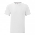 Ringgesponnen katoenen T-shirt 150 g/m2 kleur wit