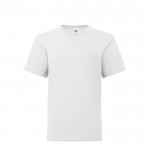 Katoenen T-shirt voor jongens 150 g/m2 kleur wit