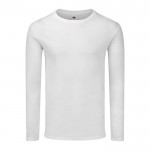 T-shirt van gekamd katoen 150 g/m2 kleur wit