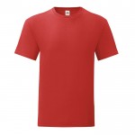 Ringgesponnen katoenen T-shirt 150 g/m2 kleur rood