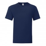 Ringgesponnen katoenen T-shirt 150 g/m2 kleur marineblauw