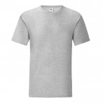 Ringgesponnen katoenen T-shirt 150 g/m2 kleur grijs