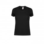 Katoenen dames t-shirt met logo 150 g/m2 Fruit Of The Loom kleur zwart  negende weergave