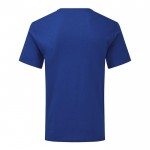 Katoenen T-shirt met V-hals 150 g/m2 kleur blauw eerste weergave