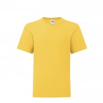 Katoenen T-shirt voor jongens 150 g/m2 kleur geel