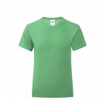 Katoenen T-shirt voor meisjes 150 g/m2 kleur groen