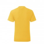 Katoenen T-shirt voor meisjes 150 g/m2 kleur geel eerste weergave