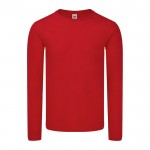 T-shirt van gekamd katoen 150 g/m2 kleur rood
