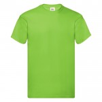 Katoenen t-shirt in veel kleuren 145 g/m2 Fruit Of The Loom kleur limoen groen  negende weergave