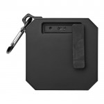 Outdoor bluetooth speaker met logo kleur zwart tweede weergave achterkant