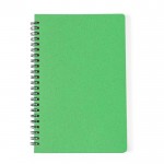 Notitieboekje met omslagen van tarweriet kleur groen eerste weergave